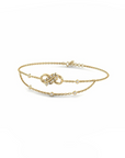 14K Yellow Gold Bracelet With 0.14 Carat Stone