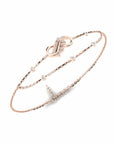 14K Rose Gold Bracelet With 0.14 Carat Stone