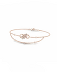 14K Rose Gold Bracelet With 0.14 Carat Stone