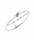 14K White Gold Bracelet With 0.14 Carat Stone