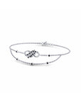 14K White Gold Bracelet With 0.14 Carat Stone