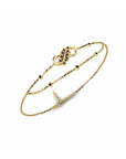 14K Yellow Gold Bracelet With 0.14 Carat Stone