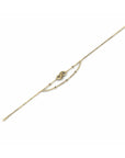 14K Yellow Gold Bracelet With 0.14 Carat Stone