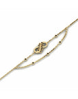 14K Yellow Gold Bracelet With 0.14 Carat Stone