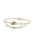 14K Yellow Gold Bracelet With 0.14 Carat Stone