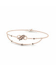 14K Rose Gold Bracelet With 0.14 Carat Stone