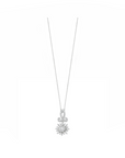 14K White gold necklace with 0.23 carat White Diamonds