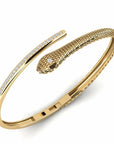 14K Yellow Gold Bracelet With 0.79 Carat White Diamonds