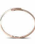 14K Rose Gold Bracelet With 0.79 Carat White Diamonds