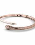 14K Rose Gold Bracelet With 0.79 Carat White Diamonds