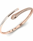 14K Rose Gold Bracelet With 0.79 Carat White Diamonds