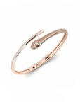 14K Rose Gold Bracelet With 0.79 Carat White Diamonds