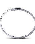 14K White Gold Bracelet With 0.79 Carat Black Diamonds