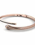 14K Rose Gold Bracelet With 0.79 Carat Black Diamonds