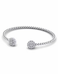 14K White Gold Bracelet With 0.84 Carat White Diamonds