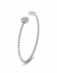 14K White Gold Bracelet With 0.84 Carat White Diamonds