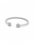 14K White Gold Bracelet With 0.84 Carat White Diamonds