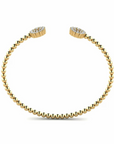 14K Yellow Gold Bracelet With 0.84 Carat White Diamonds