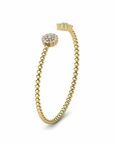 14K Yellow Gold Bracelet With 0.84 Carat White Diamonds