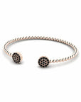 14K Rose Gold Bracelet With 0.84 Carat Black Diamonds