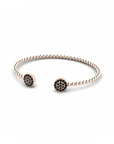 14K Rose Gold Bracelet With 0.84 Carat Black Diamonds