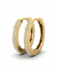 14K Gold earrings 0.39 carat White Diamonds