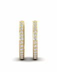 14K Gold earrings 0.39 carat White Diamonds