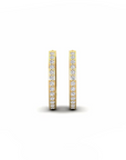 14K Gold earrings 0.39 carat White Diamonds