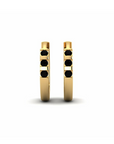 14K Yellow Gold Earrings 0.12 Carat Stone