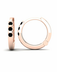 14K Rose Gold Earrings 0.12 Carat Stone