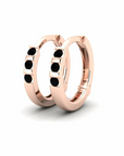 14K Rose Gold Earrings 0.12 Carat Stone