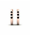 14K Rose Gold Earrings 0.12 Carat Stone