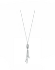 14K White gold necklace with 0.33 carat White Diamonds