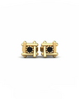 14K Yellow Gold Earrings 0.03 Carat Stone