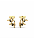 14K Gold Earrings 0.07 Carat Stone