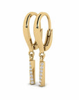 14K Gold earrings 0.12 carat White Diamonds