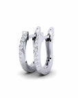 14K White gold earrings 0.15 carat White Diamonds