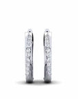 14K White gold earrings 0.15 carat White Diamonds