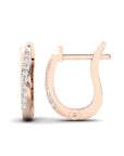 14K Rose gold earrings 0.15 carat White Diamonds