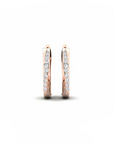 14K Rose gold earrings 0.15 carat White Diamonds