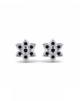 14K White Gold Earrings 0.13 Carat Stone