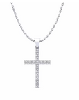 14K White Gold Necklace With 0.24 Carat Stone