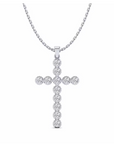 14K White Gold Necklace With 0.36 Carat Stone