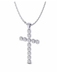 14K White Gold Necklace With 0.36 Carat Stone