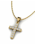 14K Yellow Gold Necklace With 0.16 Carat Stone