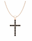 14K Rose Gold Necklace With 0.24 Carat Stone