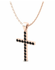 14K Rose Gold Necklace With 0.24 Carat Stone