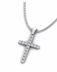 14K White Gold Necklace With 0.24 Carat Stone