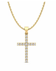 14K Yellow Gold Necklace With 0.24 Carat Stone