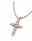 14K Rose Gold Necklace With 0.24 Carat Stone